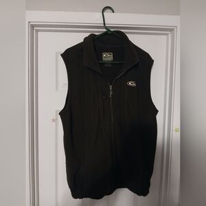 Men's Drake Black Fleece Vest Size Xl
